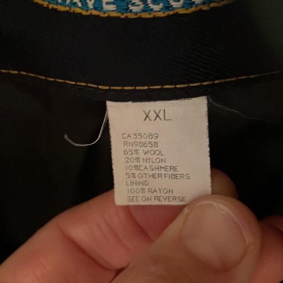 MENS JACKET AMERIGO VESPUCCI XXL BLACK & GREEN - Picture 5 of 8